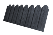 Профнастил C10A фигурный 0,45 Print Premium Grey Wood TwinColor Центр Кровли