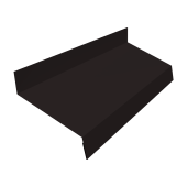 Отлив простой 50 Grand Line 0,5 Velur RAL 9005 черный (2м) Центр Кровли