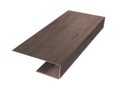 J-Профиль 12мм 0,45 Print Elite White Wood TwinColor (3м) Центр Кровли
