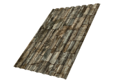Профнастил С20A 0,45 Print Elite с пленкой Fine Stone TwinColor Центр Кровли