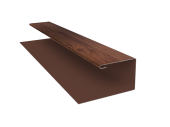 Планка П-образная Экобрус Grand Line 0,45 Print Premium Cherry Wood Fresh TwinColor (2м) Центр Кровли