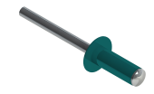 Заклёпка вытяжная Daxmer 4,0х10 RAL 5021 (10х1000шт) ал/ст Центр Кровли