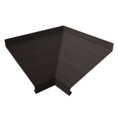 Угол отлива внутренний 100 0,45 Print Elite с пленкой Coffee Wood TwinColor Центр Кровли