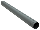 Труба круглая соединительная 90мм 1м Matte PU RAL 7024 Центр Кровли