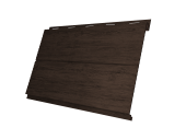 Софит Вертикаль 0,2 line Grand line 0,45 Print Premium с пленкой Antique Wood TwinColor Центр Кровли