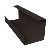 Планка угла внутреннего составная нижняя Экобрус Grand Line 0,5 Velur RR 32 темно-коричневый (3м) Центр Кровли