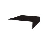 Планка мансардная Grand Line 0,5 PurPro матовый RAL 9005 черный (3м) Центр Кровли