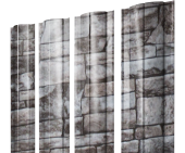 Штакетник Круглый с прямым резом 0,45 Print Elite Fine Stone TwinColor Центр Кровли