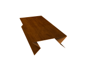 Планка угла внешнего составная нижняя 0,45 Print Premium Golden Wood Intense FTC (3м) Центр Кровли