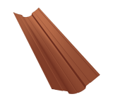 Планка ендовы верхней фигурной 70x70 0,5 PurLite Matt RAL 8004 терракота (3м) Центр Кровли
