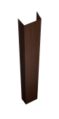Крепежная планка нижняя Texas 0,45 Print Elite Choco Wood TwinColor (2,5м) Центр Кровли