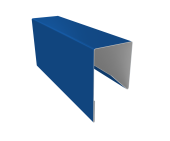 Планка П-образная заборная 17 0,45 PE с пленкой RAL 5005 сигнальный синий (3м) Центр Кровли