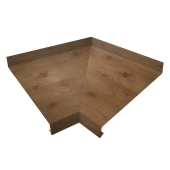 Угол отлива внутренний 100 0,45 Print Premium с пленкой Pine Wood Fresh Центр Кровли