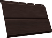 ЭкоБрус новый 3D Grand Line 0,5 Полидэкстер TwinColor RAL 8017 шоколад Центр Кровли