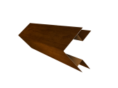Планка угла внешнего сложного БХ new 0,4 Print Premium Golden Wood Intense FTC (2м) Центр Кровли