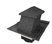 Вентилятор кровельный для композитной черепицы Metrotile HV15-15 MetroViksen серый Центр Кровли