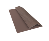 Планка финишная БХ new 0,45 Print Elite White Wood TwinColor (3м) Центр Кровли