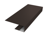 J-Профиль 12мм 0,5 Drap RR 32 темно-коричневый (2м) Центр Кровли