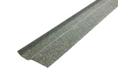 Планка примыкания внакладку Фартук S6 Grand Line c базальтовой крошкой зеленая 1,25м Центр Кровли