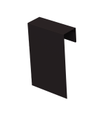 Соединительный профиль фибросайдинга 0,45 PE-Double с пленкой RAL 9005 черный (3м) Центр Кровли