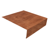 Планка околооконная простая 200х75 0,45 Print Premium Rowan Wood Intense FTC (3м) Центр Кровли