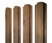 Штакетник Прямоугольный фигурный 0,45 Print Premium Pine Wood Fresh Центр Кровли