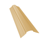 Планка конька фигурного 70x70 0,45 PE lite с пленкой RAL 1014 слоновая кость (2м) Центр Кровли
