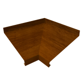 Угол отлива внутренний 150 0,4 Print Premium с пленкой Golden Wood Intense FTC Центр Кровли