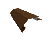 Планка угла внешнего сложного 135 градусов БХ new 0,45 Print Elite Choco Wood TwinColor (3м) Центр Кровли