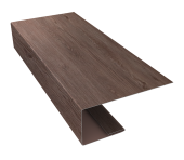 J-Профиль 18мм 0,45 Print Elite White Wood TwinColor (3м) Центр Кровли