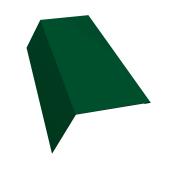 Планка карнизная 120х80 Grand Line 0,5 Сатин с пленкой RAL 6005 зеленый мох (3м) Центр Кровли