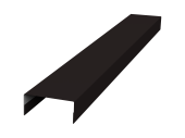 Крышка 30х20 жалюзи Texas 0,45 Drap ST RAL 9005 черный (2м) Центр Кровли