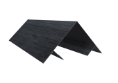 Планка угла внешнего составная верхняя 0,45 Print Premium Grey Wood TwinColor (2м) Центр Кровли
