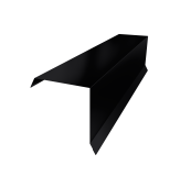 Планка торцевая 95х95 0,45 Drap-double TX RAL 9005 черный (2м) Центр Кровли