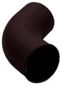 Колено стока 90 мм Matte PU RAL 9005 Центр Кровли