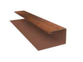 Планка П-образная Экобрус Grand Line 0,4 Print Premium Golden Wood Fresh TwinColor (3м) Центр Кровли