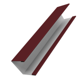 Крышка жалюзи Milan Slim 0,45 Drap TR RAL 3005 красное вино (2м) Центр Кровли