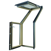 Окно мансардное террасное нижнее FAKRO FOR P50 ARMX 78x118 (двухкамерное, правое открывание) Центр Кровли