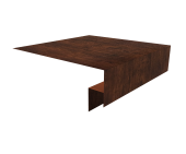 Планка околооконная сложная 200х50х18 (j-фаска) 0,4 Print Premium Cherry Wood Dark FTC (3м) Центр Кровли