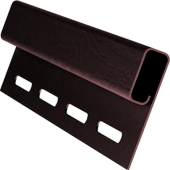 Планка финишная Grand Line Акрил темный дуб (3,0м) Центр Кровли