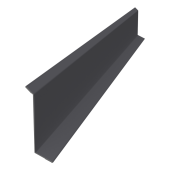 Планка примыкания в штробу 60 0,5 Satin с пленкой RAL 7004 сигнальный серый (3м) Центр Кровли