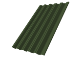 Профнастил НС35R 0,5 Satin Matt TX RAL 6020 хромовая зелень Центр Кровли