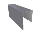 Планка П-образная заборная 17 0,45 Drap RAL 7004 сигнальный серый (3м) Центр Кровли