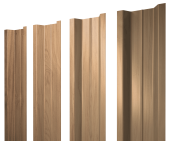 Штакетник П-образный В с прямым резом 0,45 Print Elite Honey Wood TwinColor Центр Кровли