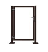 Калитка Жалюзи Puma Lock 1,68х1 RAL 8017 без заполнения тип А Центр Кровли