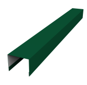 Крышка жалюзи Palermo 0,45 Drap TX RAL 6005 зеленый мох (3м) Центр Кровли