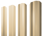 Штакетник М-образный А фигурный 0,45 PE RAL 1014 слоновая кость Центр Кровли