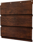 Софит металлический Классик v02 Grand Line центральная перфорация 0,45 Print Premium с пленкой Cherry Wood Dark FTC Центр Кровли