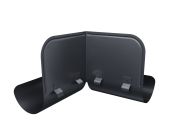 Ограничитель перелива угловой Grand Line 125/90 Matte PU RAL 7024 Центр Кровли