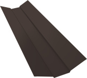 Планка ендовы верхней 95х80х95 Grand Line 0,5 Drap TX RR 32 темно-коричневый (3м) Центр Кровли